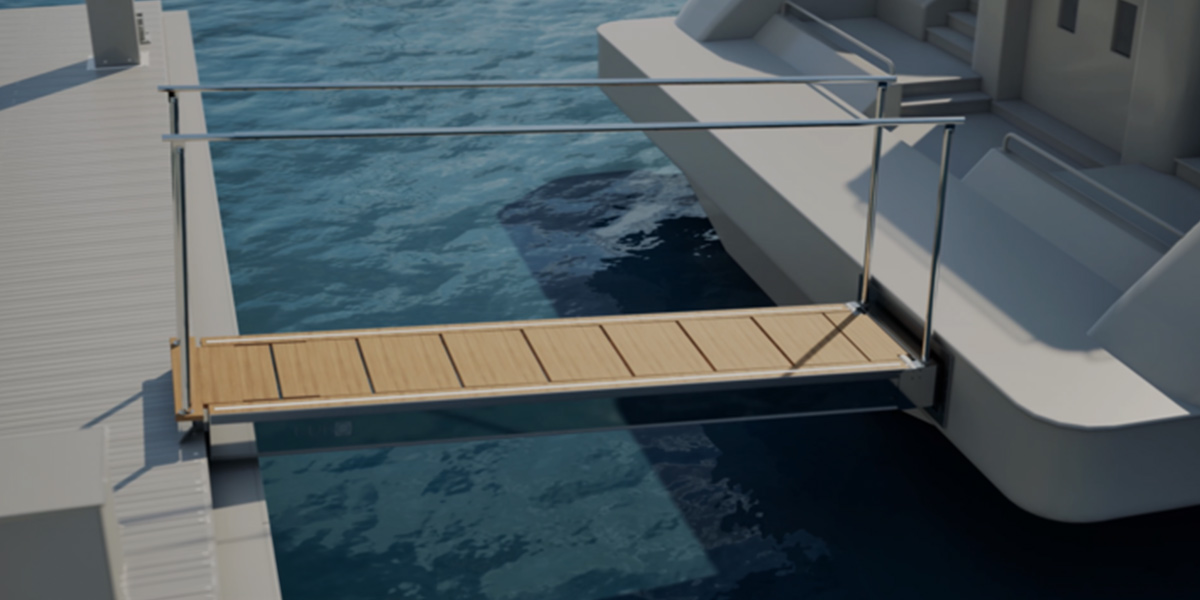 Passerella full electric per yacht
